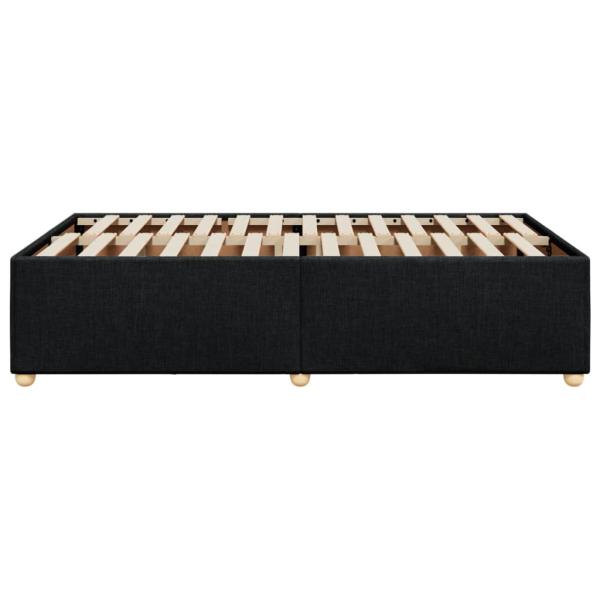 Bettgestell ohne Matratze Schwarz 120x190 cm Stoff