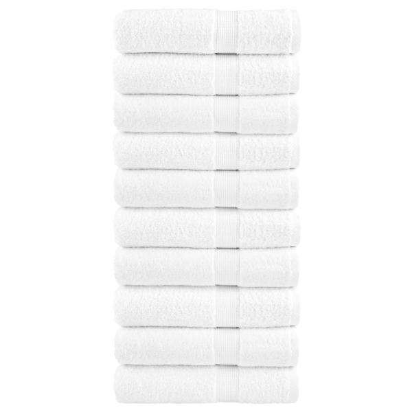 ARDEBO.de - Premium Duschtücher SOLUND 10 Stk. Weiß 70x140 cm 600 g/m²