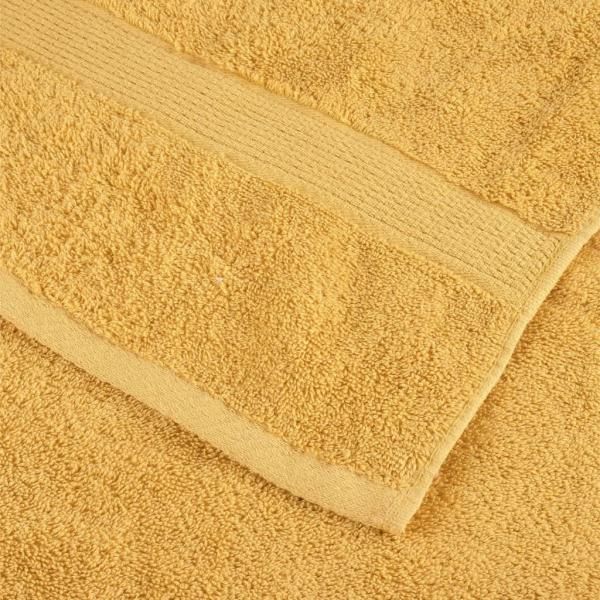 Premium Handtücher SOLUND 10 Stk. Gold 50x100 cm 600 g/m²