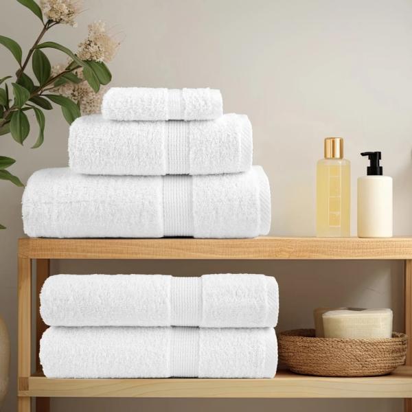 Premium Saunatücher SOLUND 50 Stk. Weiß 80x200 cm 600 g/m²