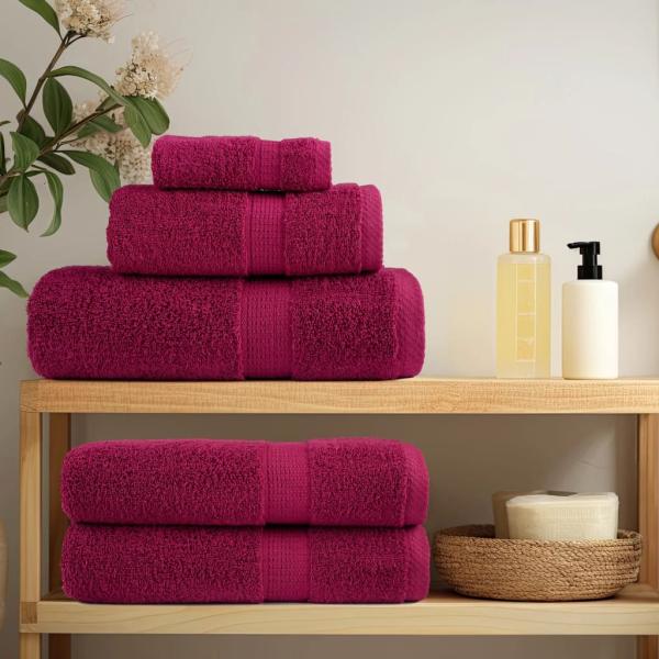 Premium Badetücher SOLUND 10 Stk. Bordeaux 100x150 cm 600 g/m²