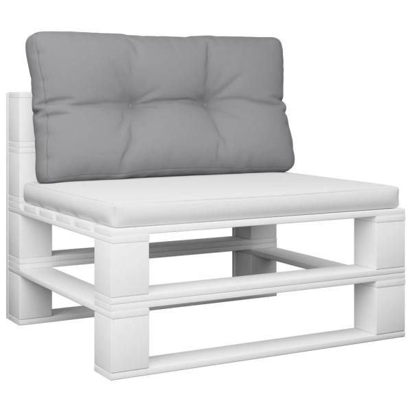 Palettenkissen Grau 80x40x12 cm Stoff