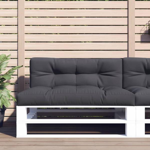 ARDEBO.de - Palettenkissen Anthrazit 120x40x12 cm Stoff