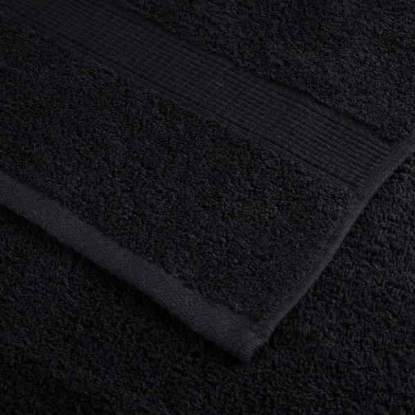 Premium-Saunatücher SOLUND 4 Stk. Schwarz 80x200 cm 600 g/m²