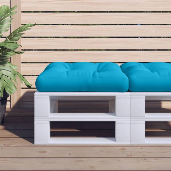 ARDEBO.de - Palettenkissen Blau 50x50x12 cm Stoff