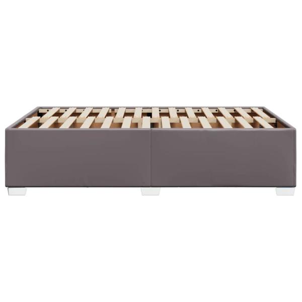 Bettgestell Grau 120x200 cm Kunstleder