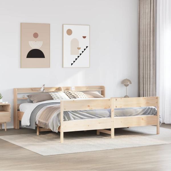 ARDEBO.de - Massivholzbett ohne Matratze 180x200 Kiefernholz