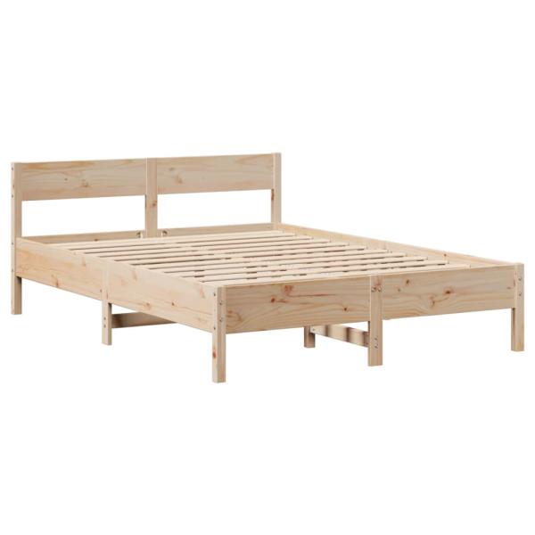 Massivholzbett ohne Matratze 150x200 cm Kiefernholz