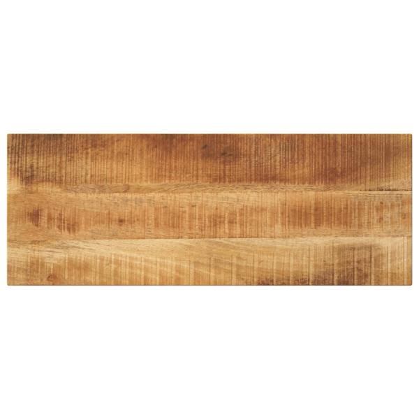 ARDEBO.de - Tischplatte 80x40x3,8 cm Rechteckig Raues Massivholz Mango