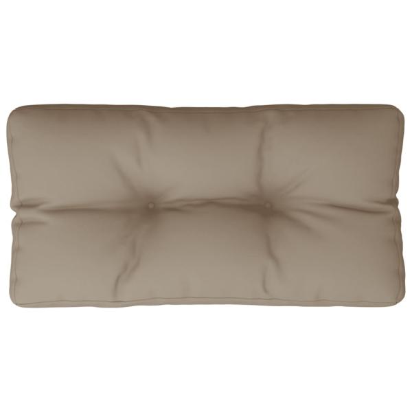 Palettenkissen Taupe 80x40x12 cm Stoff