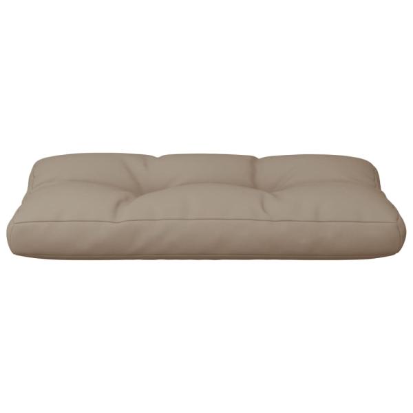 Palettenkissen Taupe 80x40x12 cm Stoff