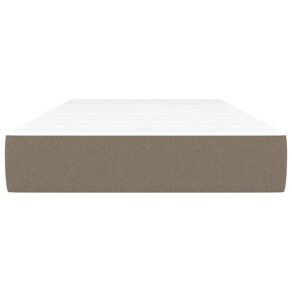 Taschenfederkernmatratze für Kinder Mittel Taupe 80x160 cm Stoff