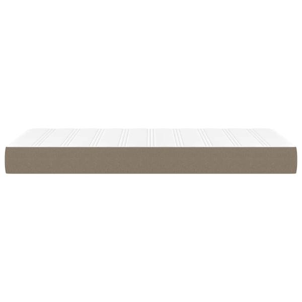 Taschenfederkernmatratze für Kinder Mittel Taupe 80x160 cm Stoff