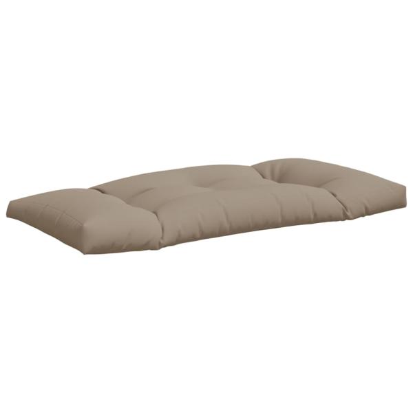 Palettenkissen 3-tlg. Taupe Stoff