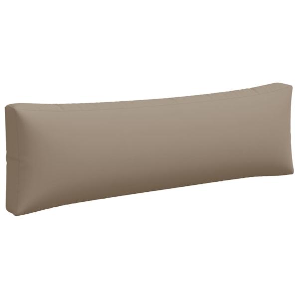 Palettenkissen 3-tlg. Taupe Stoff