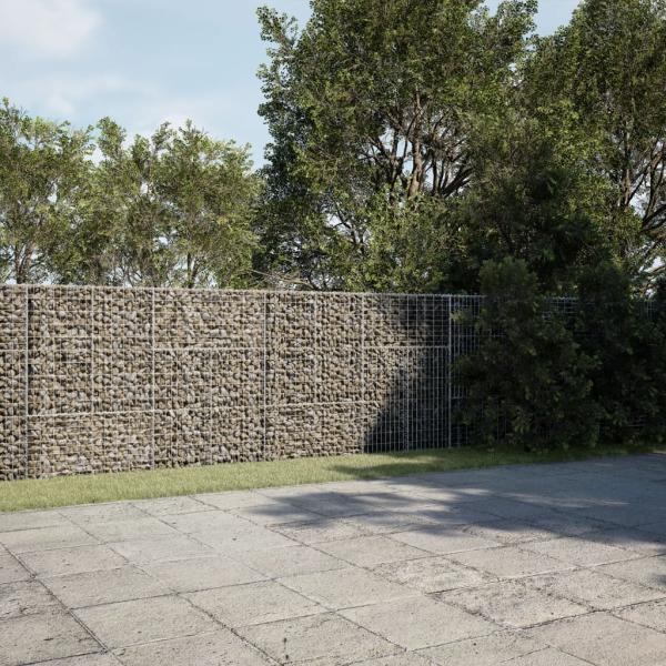 ARDEBO.de - Gabione mit Deckel 600x50x150 cm Verzinktes Eisen