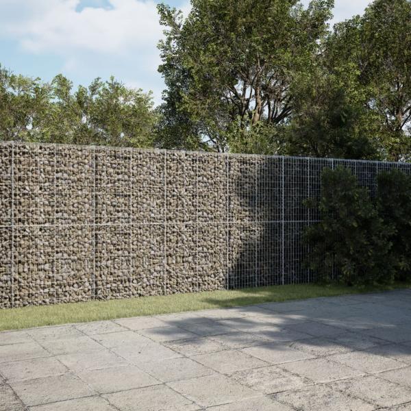 ARDEBO.de - Gabione mit Deckel 700x100x200 cm Verzinktes Eisen