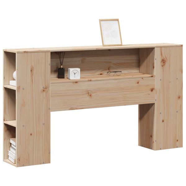 Kopfteil mit Stauraum 135 cm Massivholz Kiefer