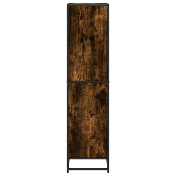 B?cherregal R?uchereiche 60x35x139 cm Holzwerkstoff