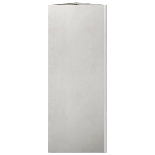 Pflanzkübel Dreieckig 30x26x75 cm Edelstahl