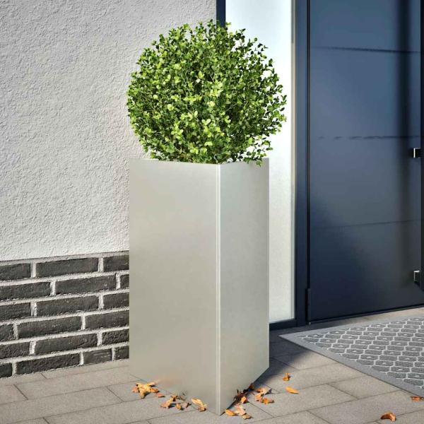 ARDEBO.de - Pflanzkübel Dreieckig 50x43x75 cm Edelstahl