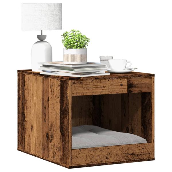 ARDEBO.de - Katzenklo Altholz-Optik 47x59x42 cm Holzwerkstoff