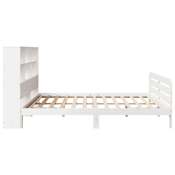 Massivholzbett ohne Matratze Weiß 180x200 cm Kiefernholz