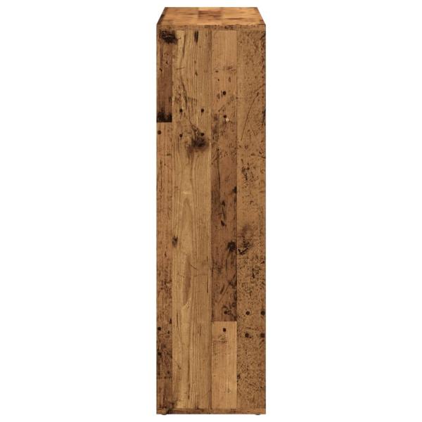 Raumteiler-Bücherregal Altholz-Optik 102x29x103,5 cm