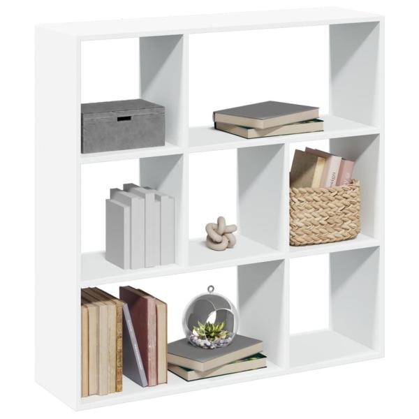 ARDEBO.de - Raumteiler-Bücherregal Weiß 102x29x103,5 cm Holzwerkstoff