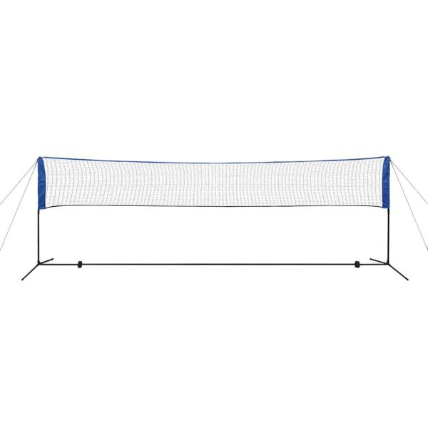 Badmintonnetz-Set mit Federbällen 500 x 155 cm