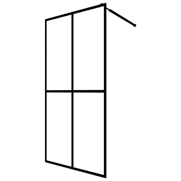 Duschwand für Walk-in Dusche Mattes Sicherheitsglas 90x195 cm