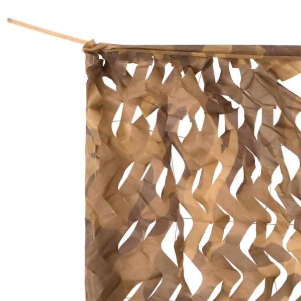 Tarnnetz mit Aufbewahrungstasche 410x285 cm Sandfarbe
