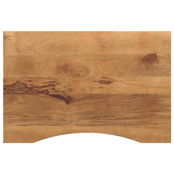 ARDEBO.de - Schreibtischplatte mit Aussparung 100x60x2,5cm Massivholz Mango