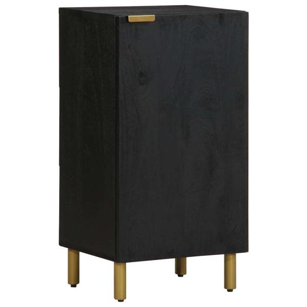 ARDEBO.de - Sideboard Schwarz 40x33x75 cm Holzwerkstoff