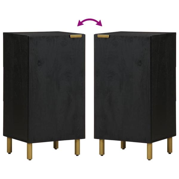 Sideboard Schwarz 40x33x75 cm Holzwerkstoff
