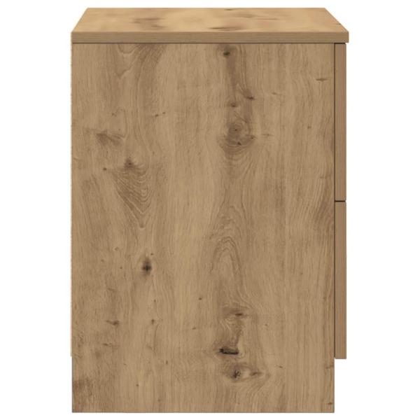 Nachttisch mit 2 Schubladen Artisan-Eiche 40x36x50 cm