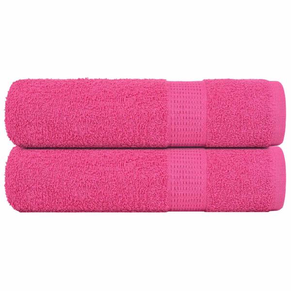 ARDEBO.de - Duschtücher FROGN 2 Stk. Rosa 70x140 cm 360 g/qm
