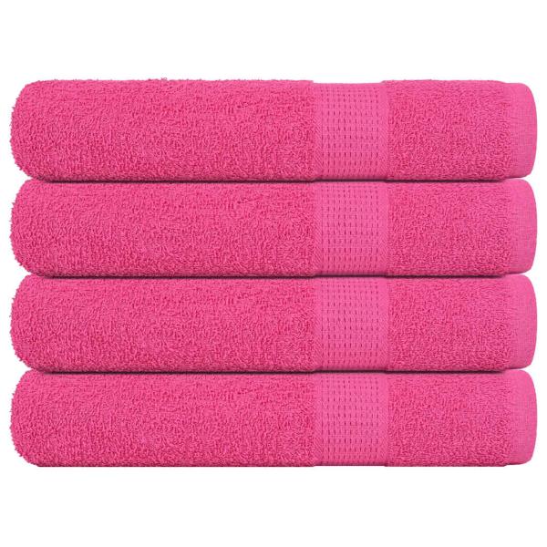 ARDEBO.de - Saunatücher FROGN 4 Stk. Rosa 80x200 cm 360 g/m²