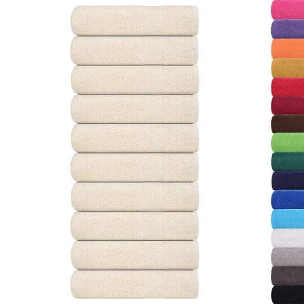 Handtücher FROGN 10 Stk. Creme 50x100 cm 360 g/m²