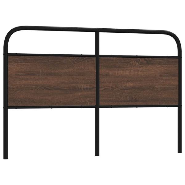 ARDEBO.de - Ersatz-Kopfteil Braun Eichen-Optik 160 cm Stahl und Holzwerkstoff