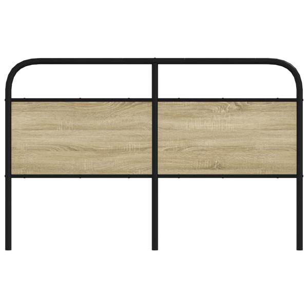 Ersatz-Kopfteil Sonoma-Eiche 160 cm Stahl und Holzwerkstoff