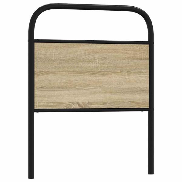 ARDEBO.de - Ersatz-Kopfteil Sonoma-Eiche 80 cm Stahl und Holzwerkstoff