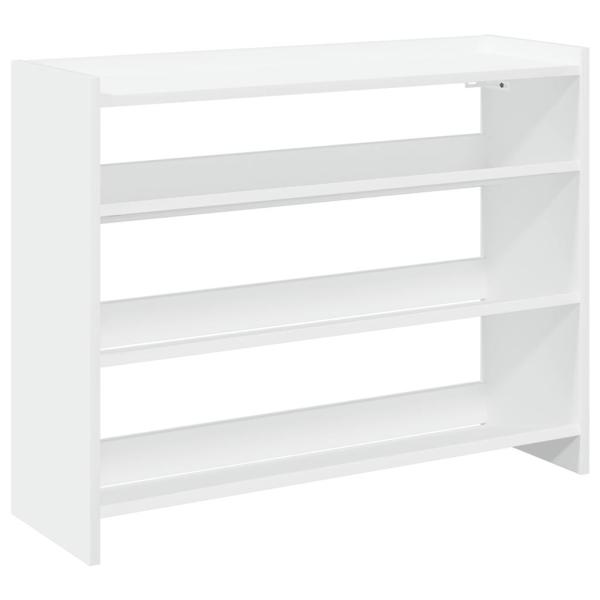 Schuhregal Weiß 80x25x62 cm Holzwerkstoff