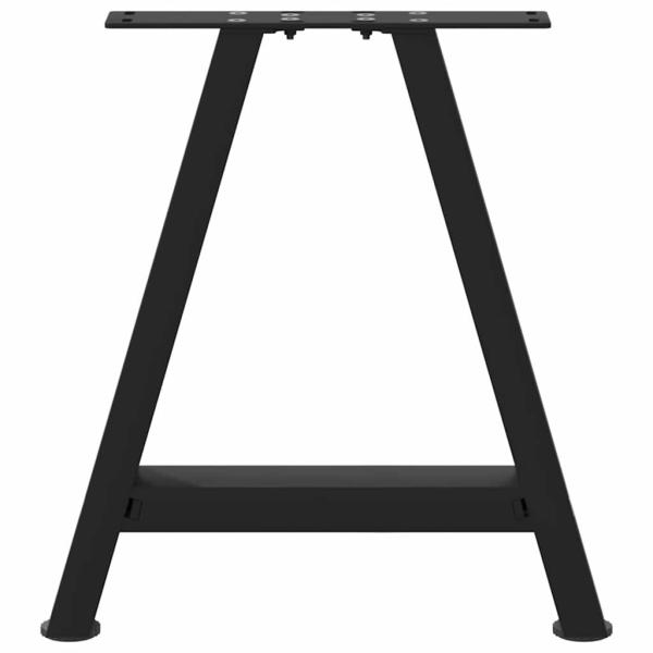 Couchtischbeine A-Form 2 Stk. Schwarz 50x(42-43) cm Stahl