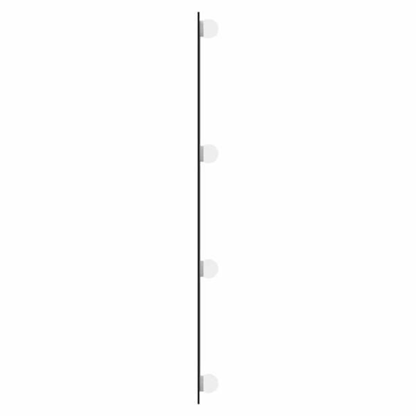Wandspiegel mit LED-Leuchten 40x80 cm Glas Rechteckig