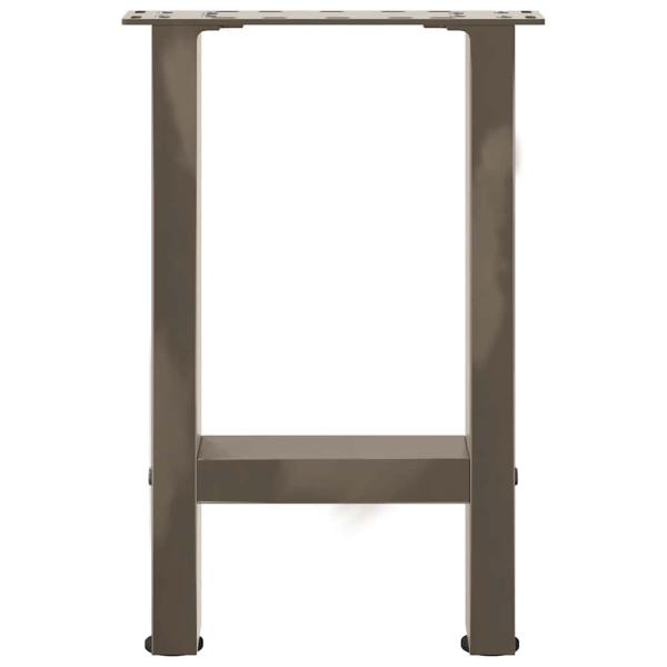 Couchtischbeine Naturstahl 2 Stk. 28x(42-43) cm Stahl