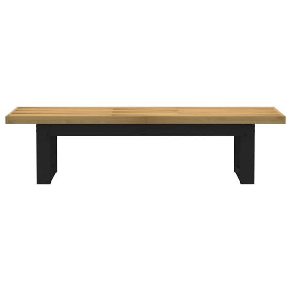 Esszimmerbank NOAIN U-Form-Beine 180x40x45 cm Massivholz Kiefer