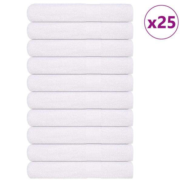 ARDEBO.de - Saunatücher FROGN 25 Stk. Weiß 80x200 cm 360 g/m²