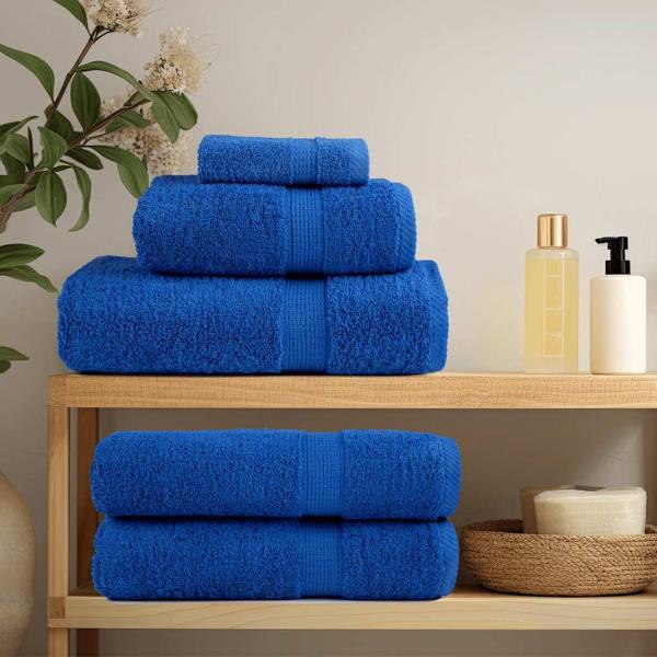 Gästetücher FROGN 10 Stk. Blau 30x50 cm 360 g/m²