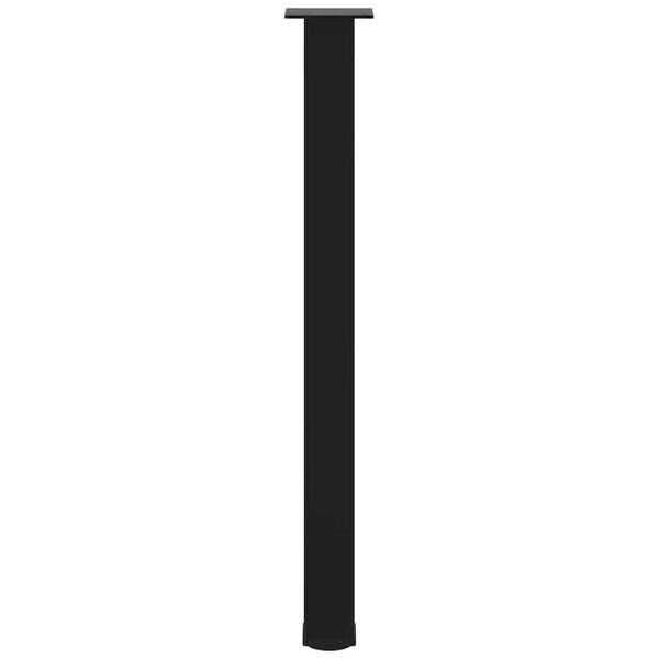 Bartischbeine 4 Stk. Schwarz 90-92 cm Stahl